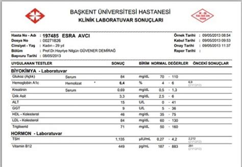 Sonuçları Test Etme