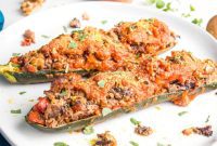 Satisfying Plant-Powered Zucchini Boats