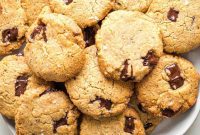 Chewy Vegan Gluten-Free Tahini Chocolate Chip Cookies