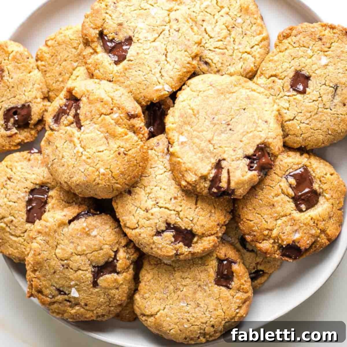Chewy Vegan Gluten-Free Tahini Chocolate Chip Cookies 1 featured 18349