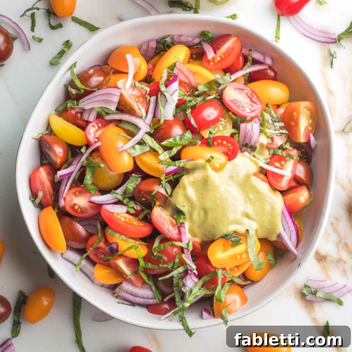 Sun-Kissed Tomato and Onion Salad with Balsamic Drizzle 1 featured 21248