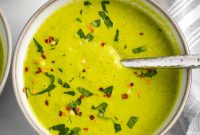 Sheet Pan Green Velvet Soup