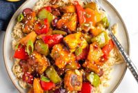 Sweet and Sour Crispy Tofu Delight
