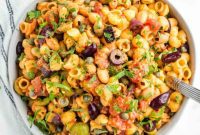 Zesty White Bean Puttanesca Pasta