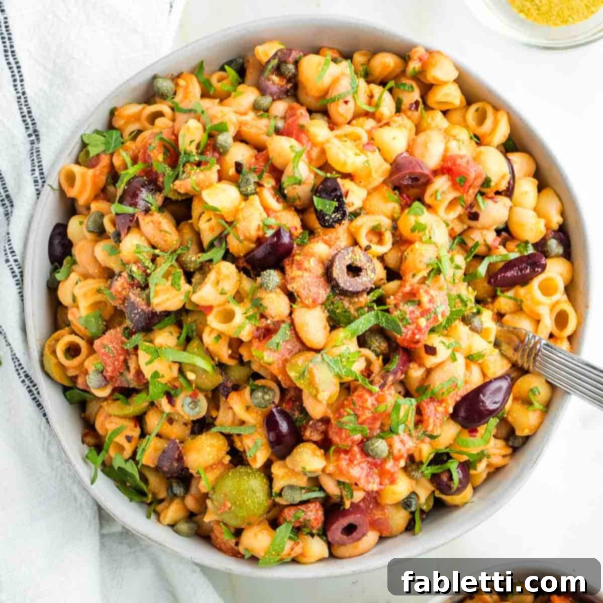 Zesty White Bean Puttanesca Pasta 1 featured 28532