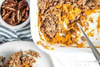 Golden Maple Pecan Sweet Potato Casserole