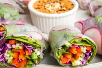 Emerald Rolls with Golden Peanut Bliss