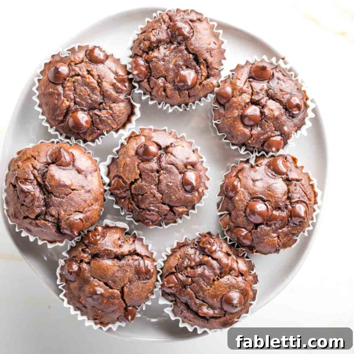 Decadent Double Chocolate Zucchini Muffins 1 featured 4308