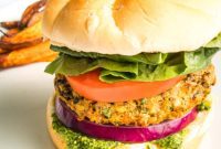 Hearty Homemade White Bean Veggie Burgers