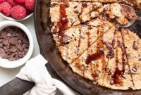 Decadent Vegan Gluten-Free Chocolate Chunk Skillet Cookie