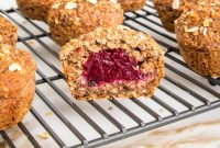 Wholesome Oatmeal Muffins, Jam-Filled