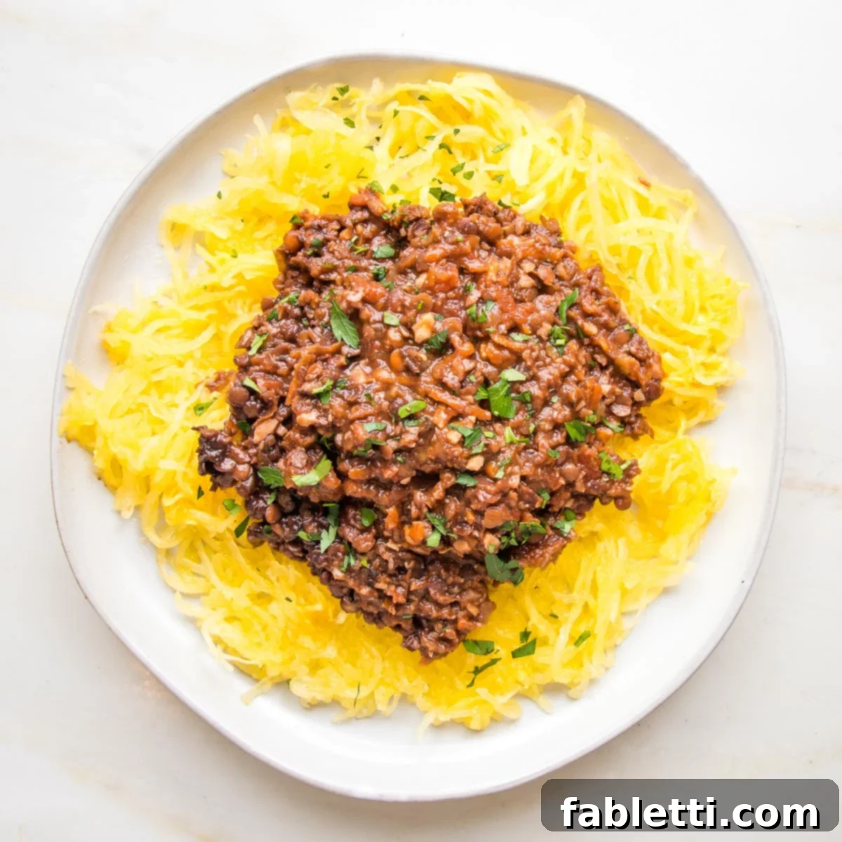 Hearty Vegan Bolognese over Squash Strands 1 featured 5556