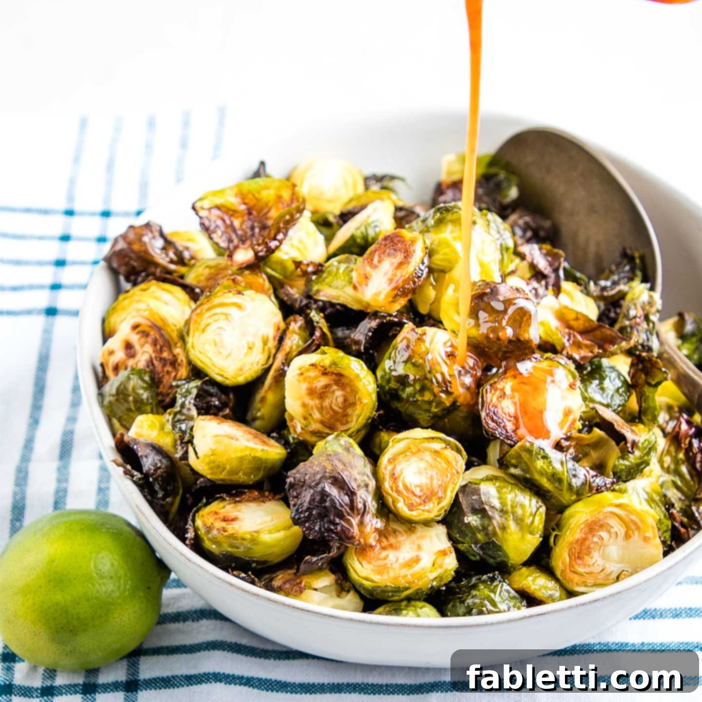 Honey Sriracha Glazed Crispy Roasted Brussels Sprouts 1 featured 5587