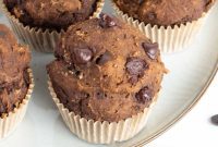 Decadent Vegan Double Chocolate Flax Muffins