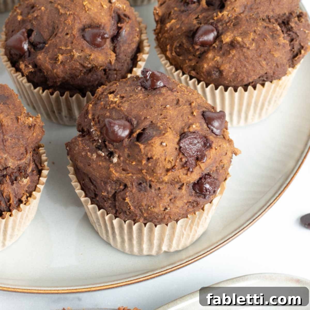 Decadent Vegan Double Chocolate Flax Muffins 1 featured 5710