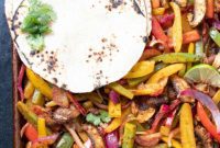 One-Pan Rainbow Veggie Fajitas