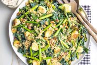Golden Crisp Quinoa Salad with Silky Plant-Based Dressing