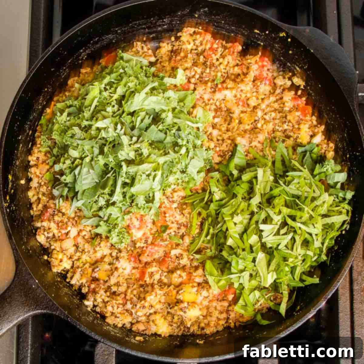 Plant-Powered Stuffed Tomatoes 12 Sautéed vegetables and quinoa, generously topped with chopped fresh greens and herbs.