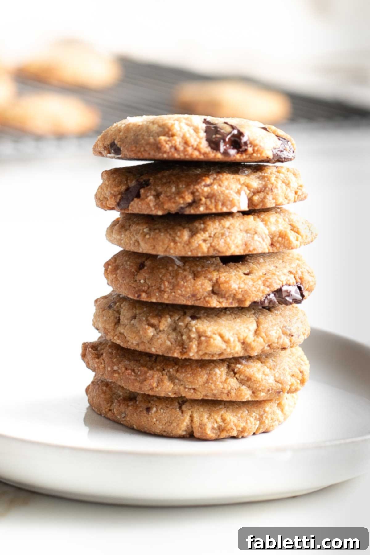 Chewy Vegan Gluten-Free Tahini Chocolate Chip Cookies 14 img 18349 13