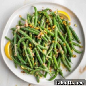 Zesty Green Bean Salad 15 Green bean salad with lemons, shallots and pistachios.