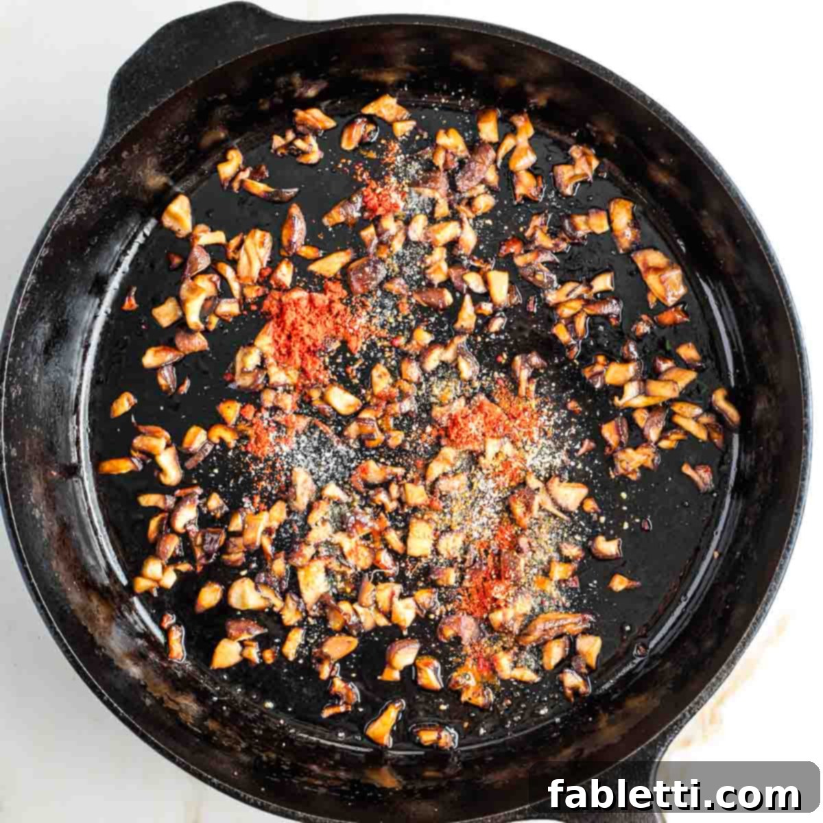 Smoky Shiitake and Zesty Russian Vegan Wedge 12 Sauteed diced shiitake mushrooms sprinkled with paprika, salt and pepper, adding flavor.