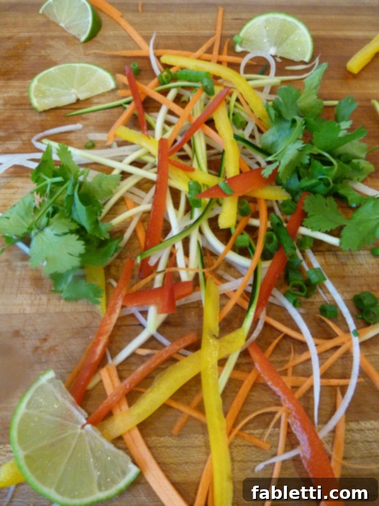 Gluten-free and Vegan Veggie Pad Thai, eat the rainbow