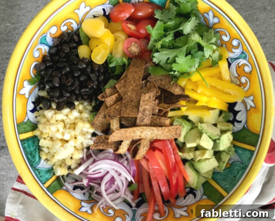 Oven-Crisped Taco Salad 7 Wholesome Ingredients make this taco salad a healthy choice