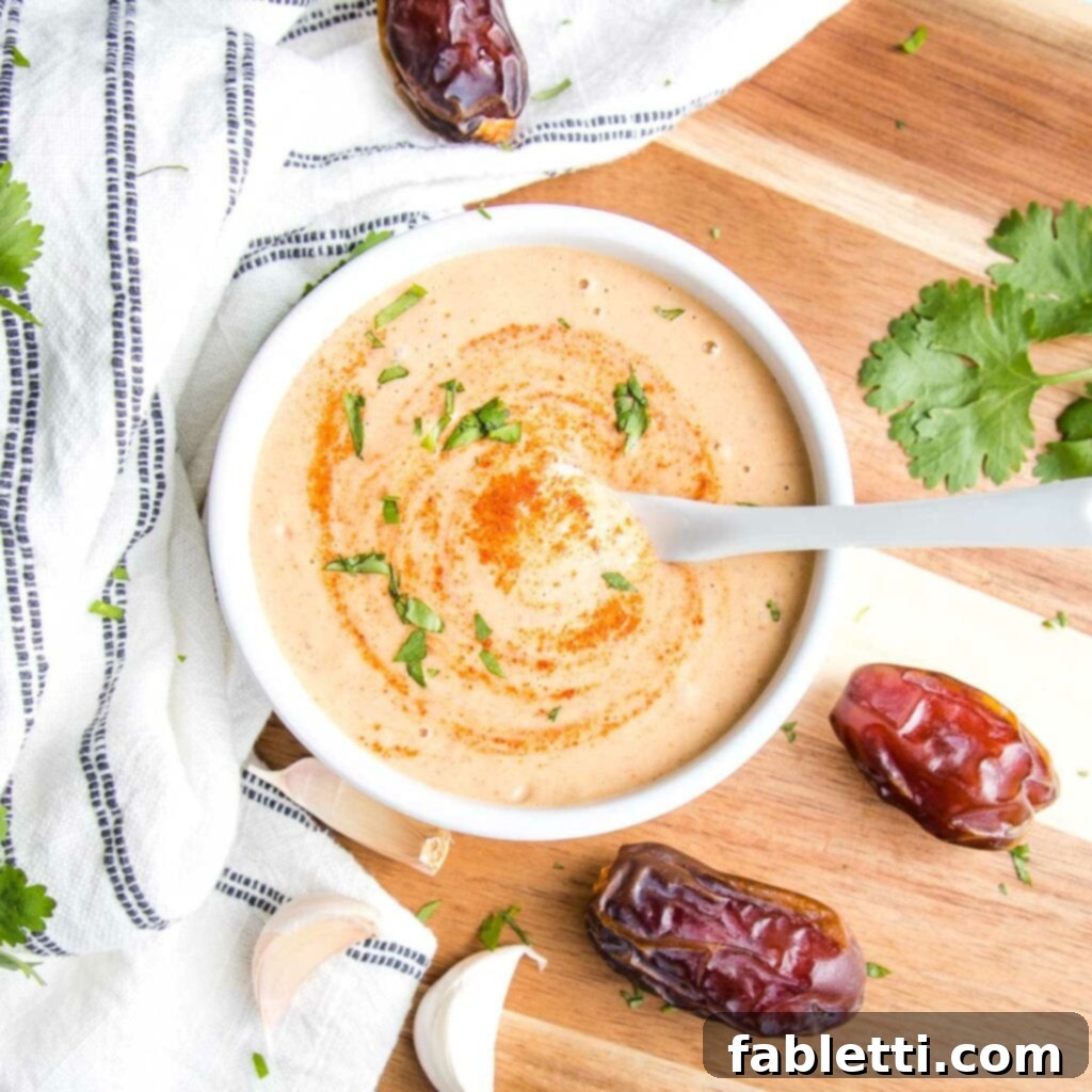 The Green Lifeline: Reclaim Your Health with Leafy Power 3 small white bowl filled with chipotle salad dressing that's light orange with extra chipotle powder sprinkled on top and swirled around with fresh chopped cilantro.