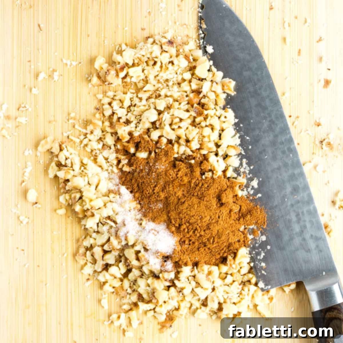 Delightful Gluten-Free Almond Carrot Muffins 10 Finely chopped walnuts mixed with salt and cinnamon.