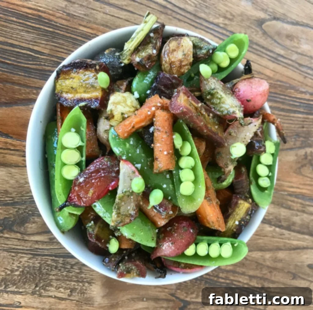 Roasted Vegetables with Carrot Top Pesto 8 Roasted Veggies with Carrot Top Pesto. The perfect combination of crunch and flavor.