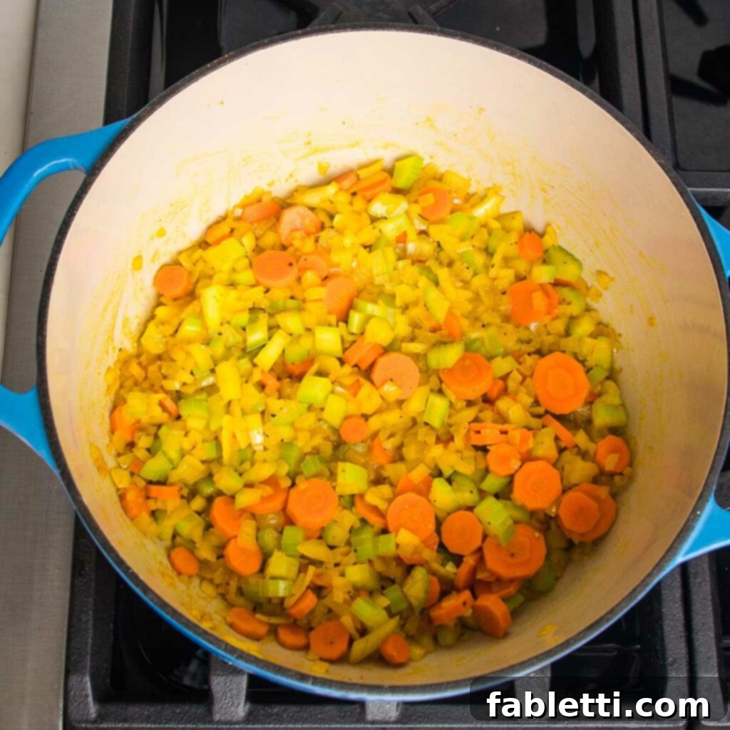 Hearty Vegan Yellow Split Pea Soup 8 Fresh thyme and a bay leaf, essential herbs for deep flavor.