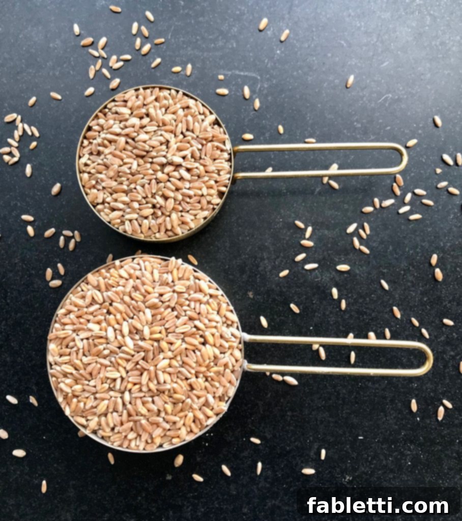 Wholesome Irish Brown Bread 3 Close-up of whole wheat berries, showcasing their natural, unprocessed form.