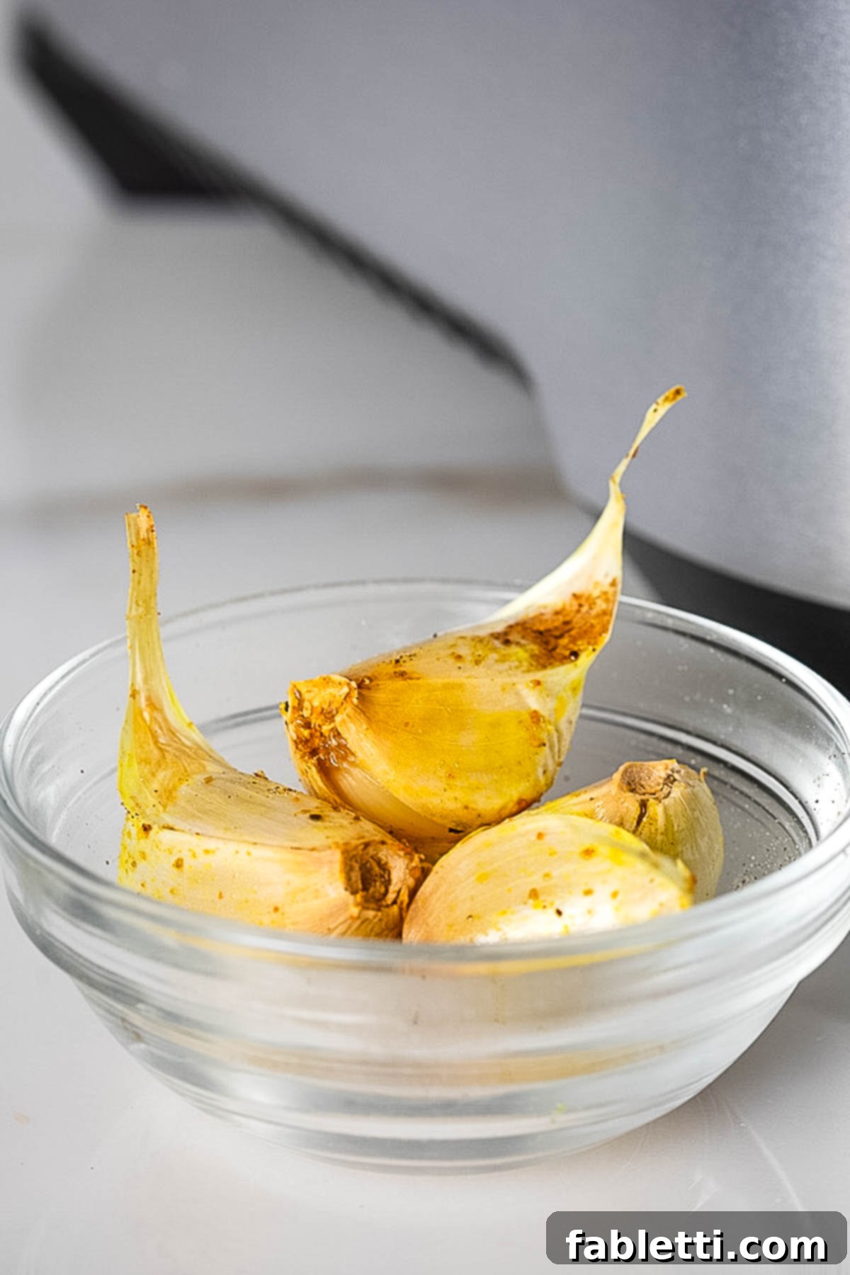 Smoky Roasted Cauliflower Hummus 7 Whole roasted cloves of garlic.