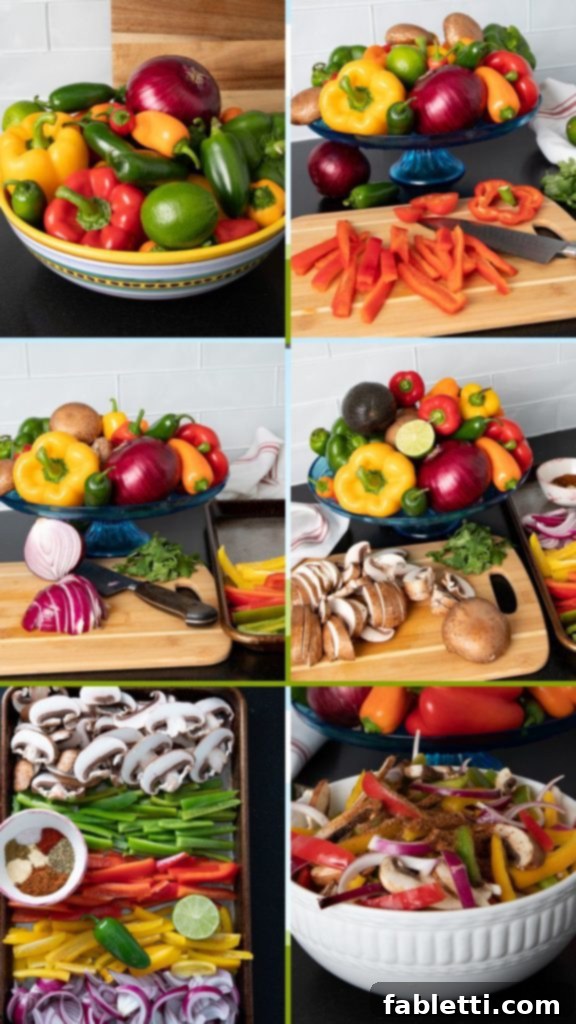 Step by Step making Veggie Fajita