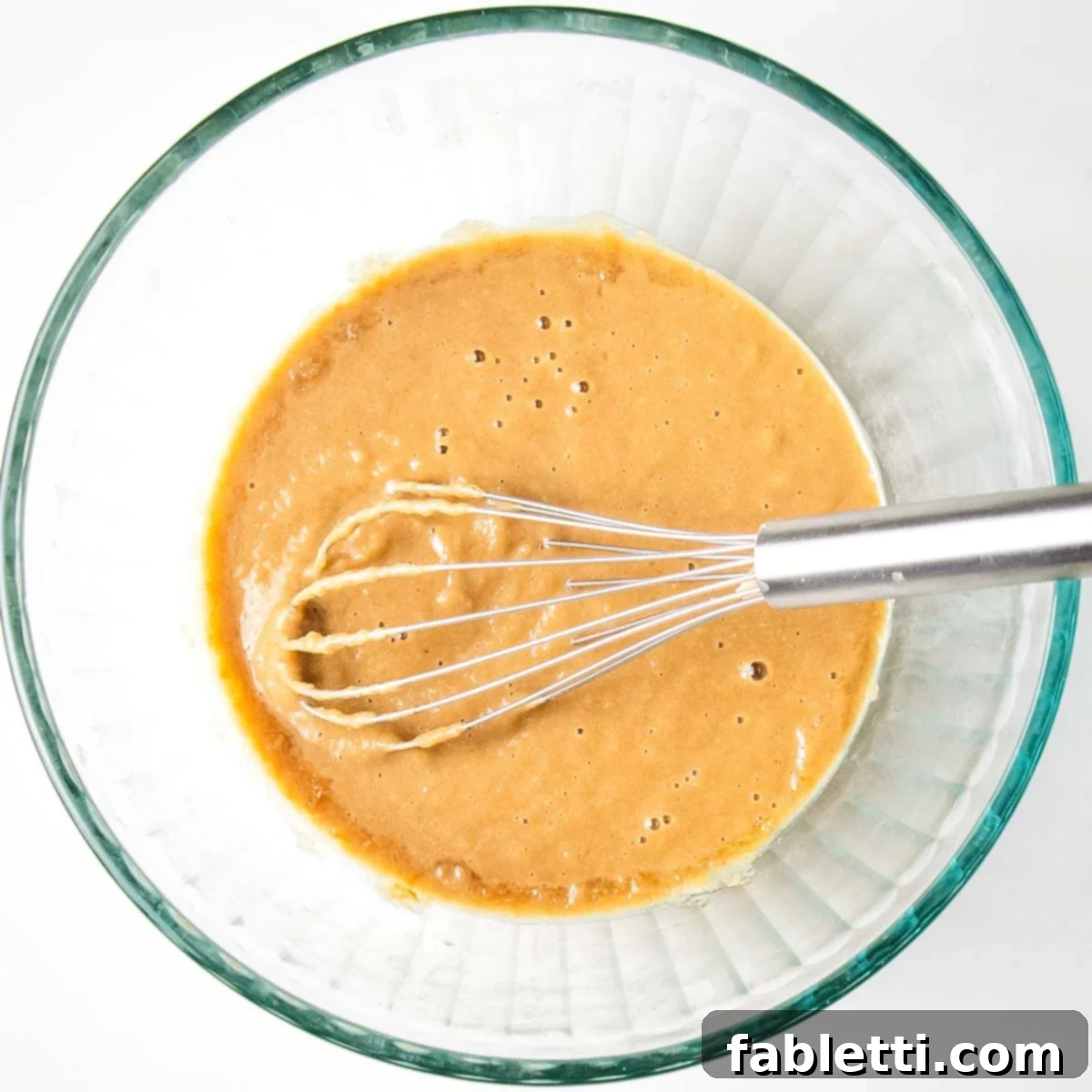 Guilt-Free Chocolate Chunk Bliss 4 Wet ingredients for vegan cookies.