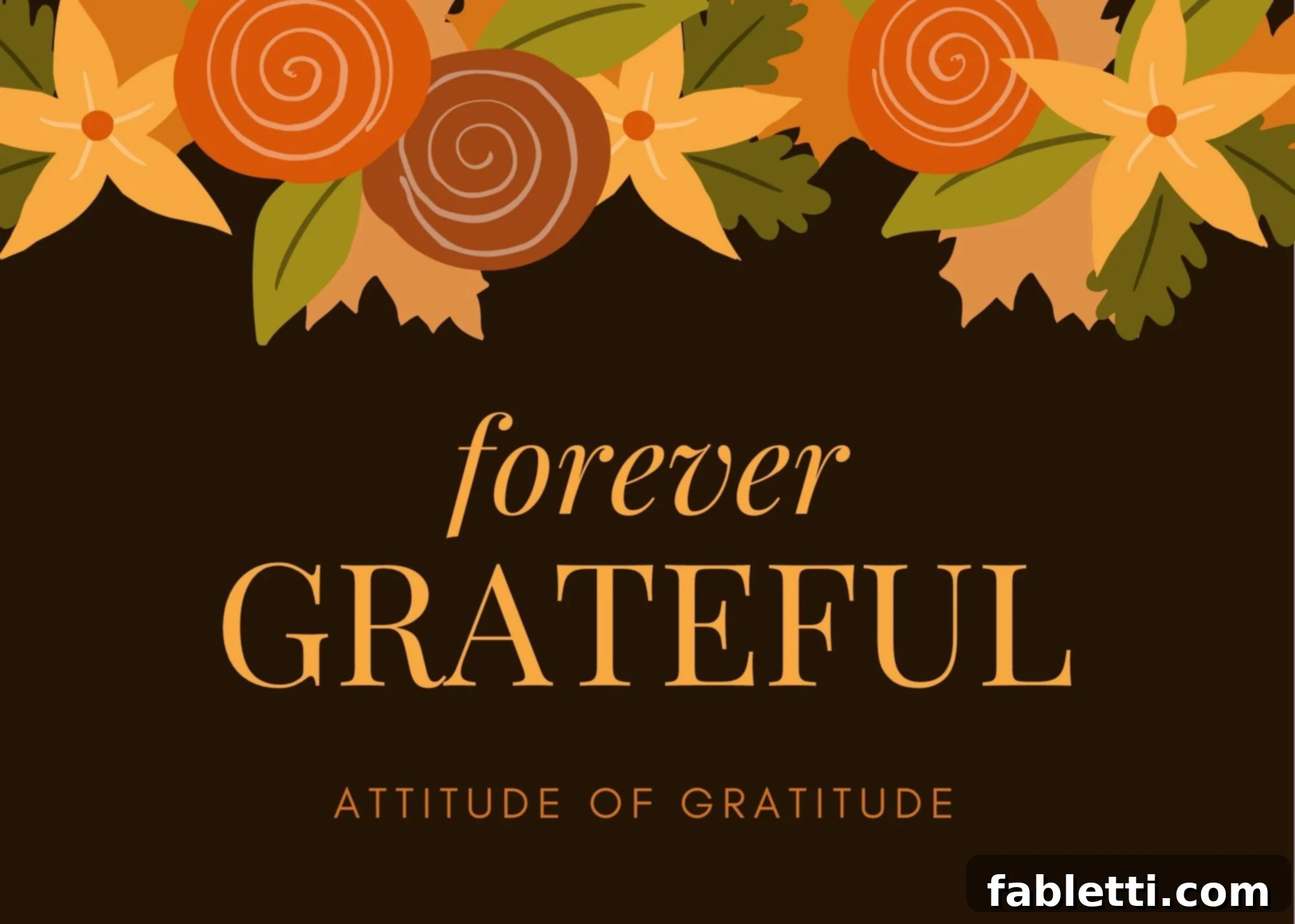 Unwrap a Healthier Holiday 3 Forever Grateful graphic with autumn colored motifs.