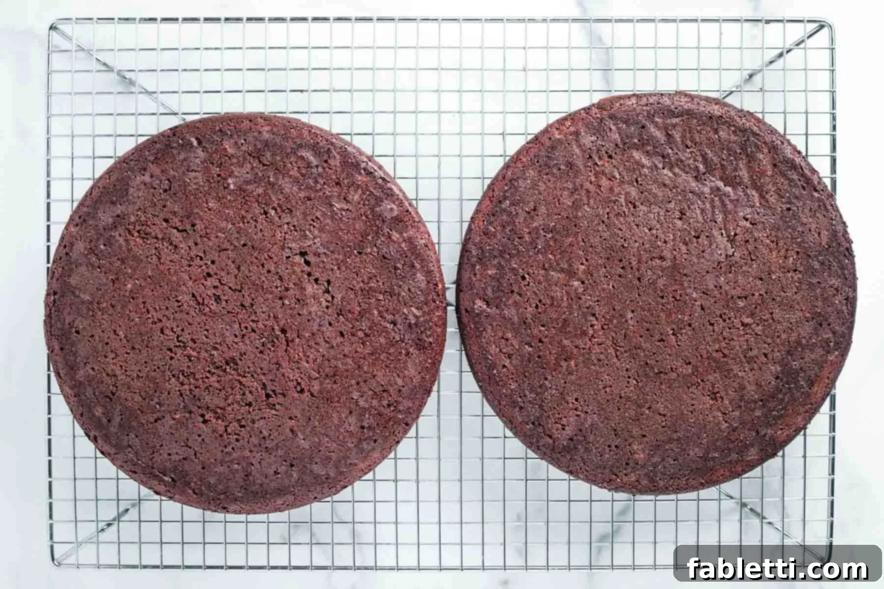 Vegan Flourless Chocolate Cake Delight 12 Cooling chocolate cakes on a wire rack